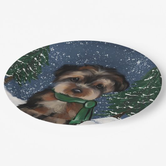 YORKIE PAPPTELLER (Schrägansicht)