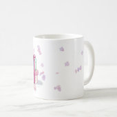 Yorkie Pink Fether Boa Coffee Cup Tasse (VorderseiteRechts)