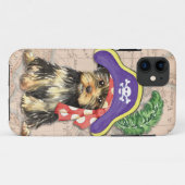 Yorkie Pirat Case-Mate iPhone Hülle (Rückseite (Horizontal))