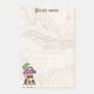 Yorkie Pirat Post-it Klebezettel