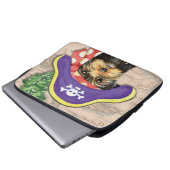 Yorkie Pirate Laptopschutzhülle (Vorne Knopf)