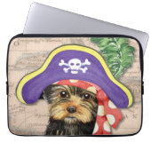 Yorkie Pirate Laptopschutzhülle (Vorderseite)