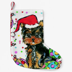 YORKIE POLO KLEINER WEIHNACHTSSTRUMPF