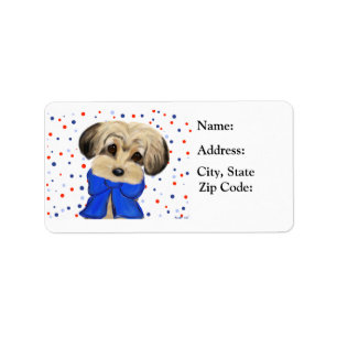 Yorkie Poo Adressaufkleber