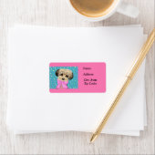 Yorkie Poo Adressaufkleber (Insitu)