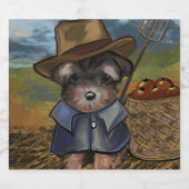 Yorkie Poo Alkoholflaschenetikett (Einzelnes Label)