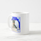 Yorkie Poo Angel Kaffeetasse (Vorderseite Links)