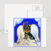 Yorkie Poo Angel Postkarte (Vorne/Hinten)