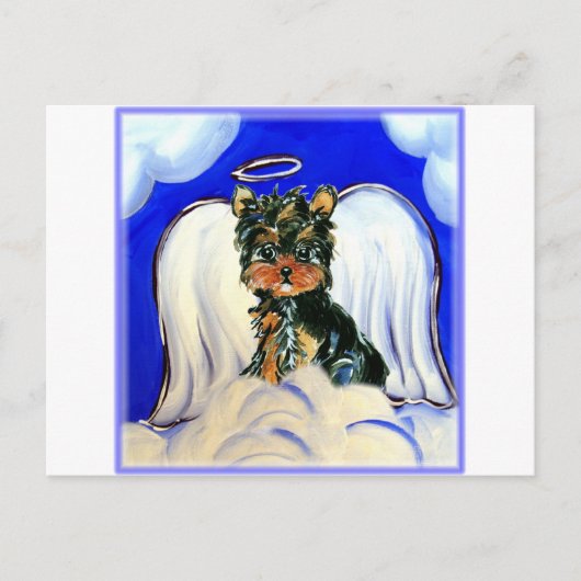 Yorkie Poo Angel Postkarte (Vorderseite)