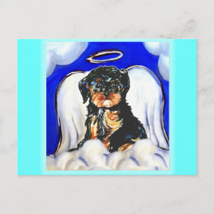 Yorkie Poo Angel Postkarte