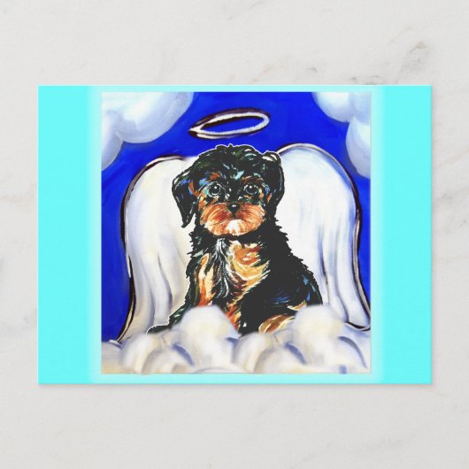 Yorkie Poo Angel Postkarte (Vorderseite)