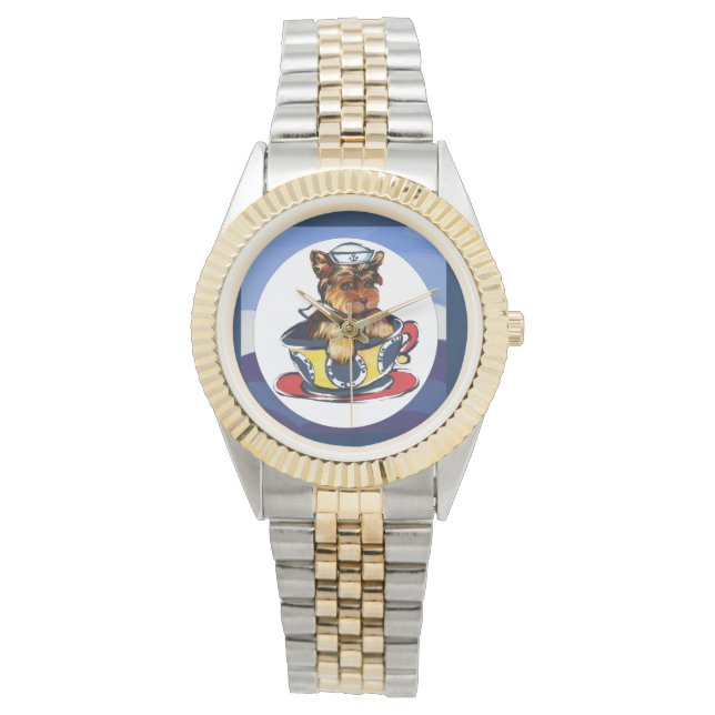 Yorkie Poo Armbanduhr (Vorderseite)