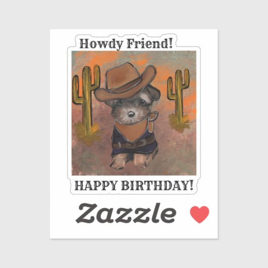 Yorkie Poo Aufkleber (Blatt)