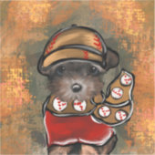 Yorkie Poo Aufkleber (Vorderseite)