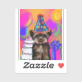 YORKIE POO AUFKLEBER (Blatt)