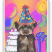 YORKIE POO AUFKLEBER (Vorderseite)