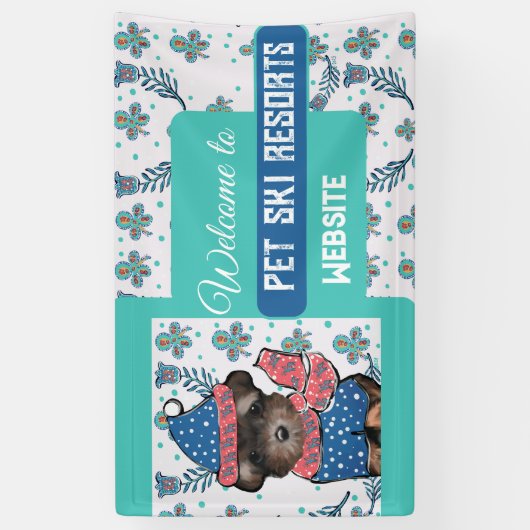 Yorkie Poo Banner (Vertikal)