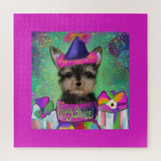 YORKIE POO BIRTHDAY PUZZLE (Vertikal)