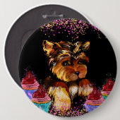 Yorkie Poo Button (Vorne & Hinten)