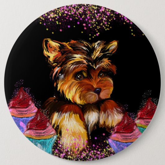 Yorkie Poo Button (Vorderseite)