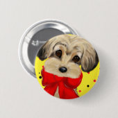Yorkie Poo Button (Vorne & Hinten)