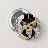 YORKIE POO BUTTON (Vorne & Hinten)