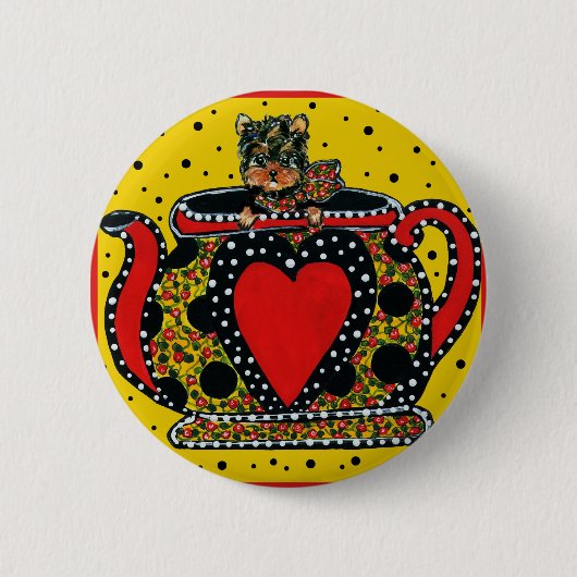 Yorkie Poo Button (Vorderseite)