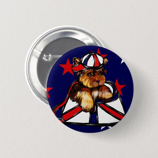 YORKIE POO BUTTON (Vorne & Hinten)
