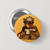 YORKIE POO BUTTON (Vorne & Hinten)