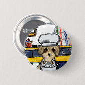 Yorkie Poo Button (Vorne & Hinten)