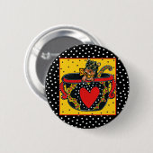 Yorkie Poo Button (Vorne & Hinten)