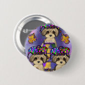 Yorkie Poo Button (Vorne & Hinten)