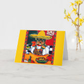 Yorkie Poo Cinco de Mayo Karte (Gelbe Blume)