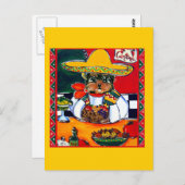 Yorkie Poo Cinco de Mayo Postkarte (Vorne/Hinten)