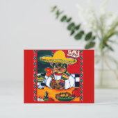 Yorkie Poo Cinco de Mayo Postkarte (Stehend Vorderseite)
