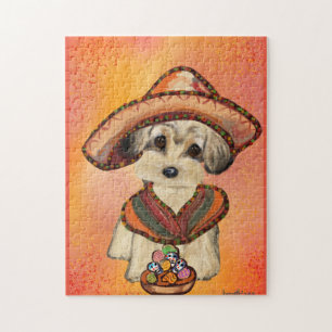YORKIE POO CINCO DE MAYO PUZZLE