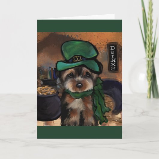 Yorkie Poo Dankeskarte (Vorderseite)