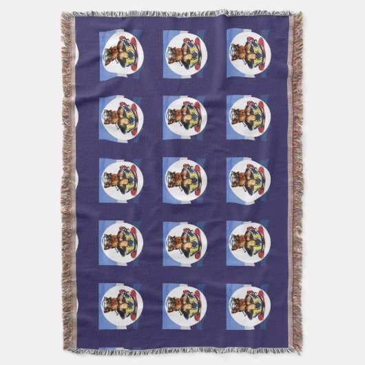 Yorkie Poo Decke (Vorderseite Vertikal)