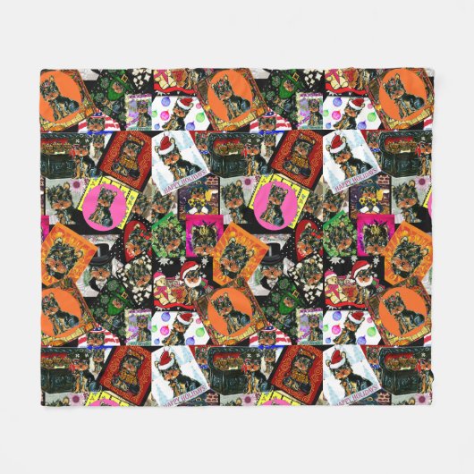 YORKIE POO FLEECEDECKE (Vorderseite (Horizontal))