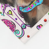 Yorkie Poo Fleecedecke (Ecke)