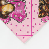 Yorkie Poo Fleecedecke (Ecke)