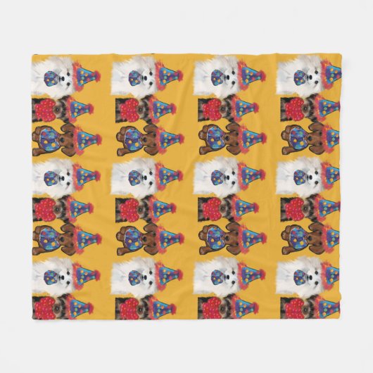 Yorkie Poo Fleecedecke (Vorderseite (Horizontal))