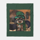 Yorkie Poo Fleecedecke (Vorderseite)