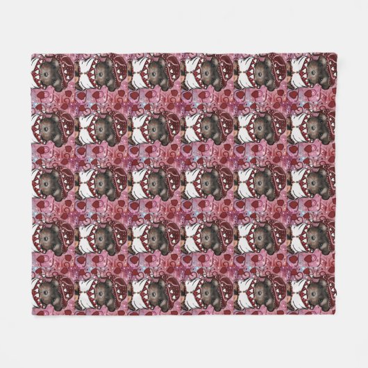 Yorkie Poo Fleecedecke (Vorderseite (Horizontal))