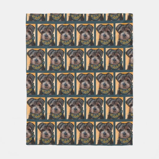 YORKIE POO FLEECEDECKE (Vorderseite)