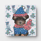 Yorkie Poo Fotoplatte (Vorderseite)