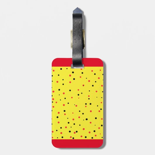 Yorkie Poo Gepäckanhänger (Rückseite vertikal)