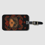 YORKIE POO GEPÄCKANHÄNGER (Vorderseite (Horizontal))