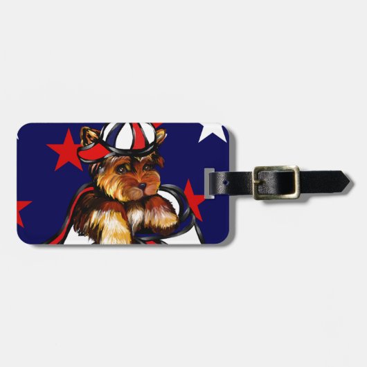 YORKIE POO GEPÄCKANHÄNGER (Vorderseite horizontal)