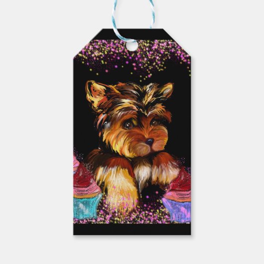Yorkie Poo Geschenkanhänger (Vorderseite)